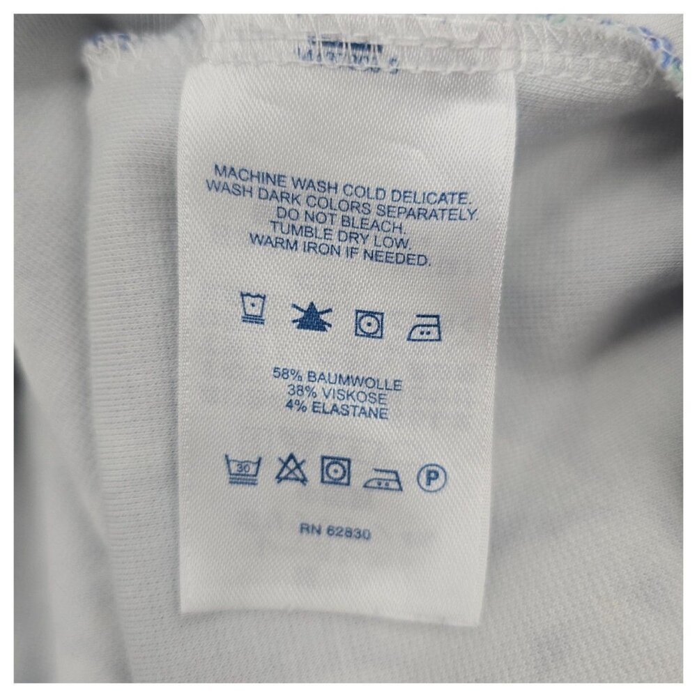 Lands End Women's Sleeveless Ponte Sheath Midi Dress Blue Floral Size 18W - Picture 11 of 16